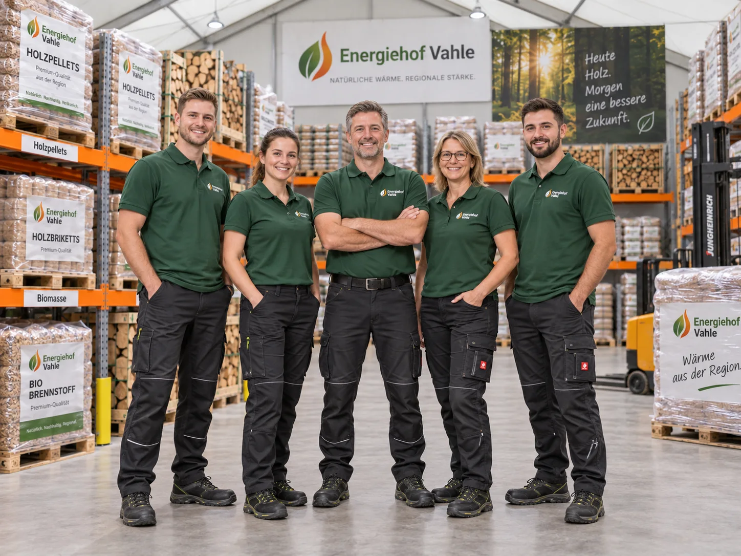 Illustrative Teamdarstellung Energiehof Vahle